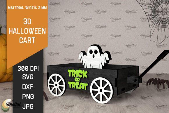 3D Halloween Cart Laser Cut: The Ultimate Digital Solution for Spooky Decor and Custom Creations