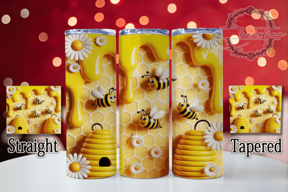 3D Inflated Honey Bee Tumbler: Bringing Buzz to Your Drinkware Projects