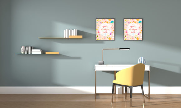 3D Minimalist Teen Study Room