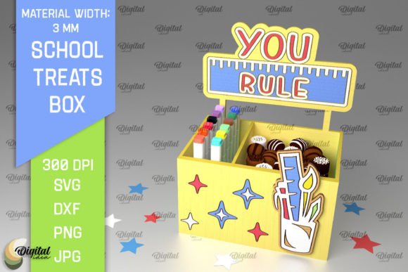 3D School Treats Box Laser Cut: A Digital Toolkit for Creators and Educators