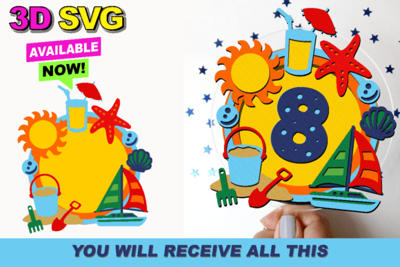 Beach Party Cake Topper 3D SVG: A Practical Review for Digital Creators