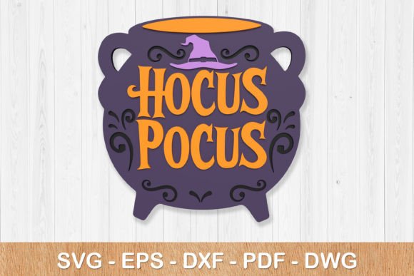 Hocus Pocus, Halloween Sign 3d Svg: The Ultimate Digital Tool for Spooky Creations