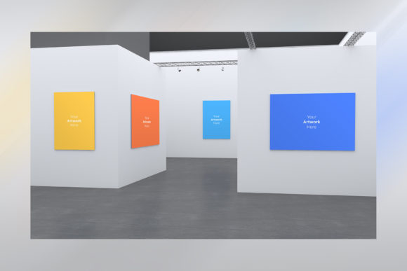 Large Art Gallery Frames Mockup 3D: A Strategic Tool for Visual Storytelling