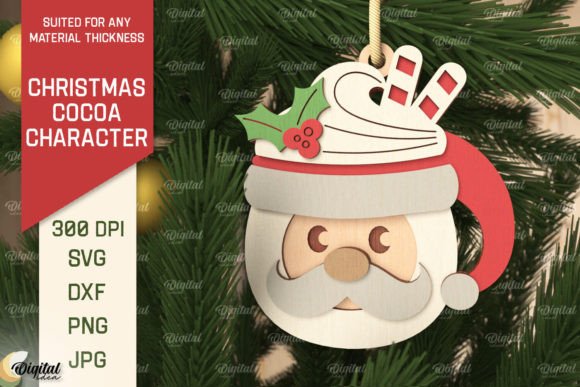 Revolutionizing Holiday Design: The Strategic Value of 3D Christmas Cocoa Santa Claus Laser Cut Assets