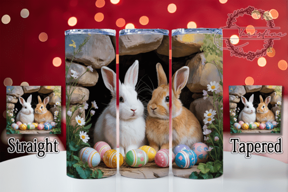 Unleash Your Creativity with the 3D Rabbit Hole Easter Tumbler Design
