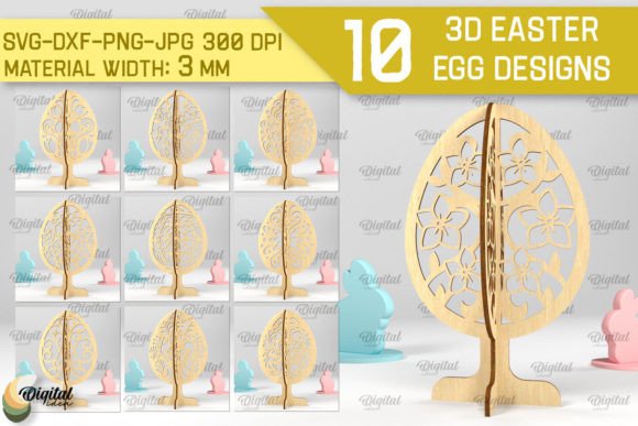 Unlock Endless Creativity with the 3D Easter Egg Laser Cut Bundle