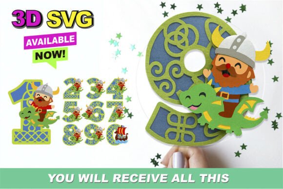 Viking Numbers 3D SVG: The Ultimate Tool for Instantly Elevating Your Projects